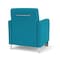 Lesro Siena Lounge Reception Guest Chair w/ Front Casters, 27 in W 29.5 in L 32.5 in H SN1101 - alternate 2